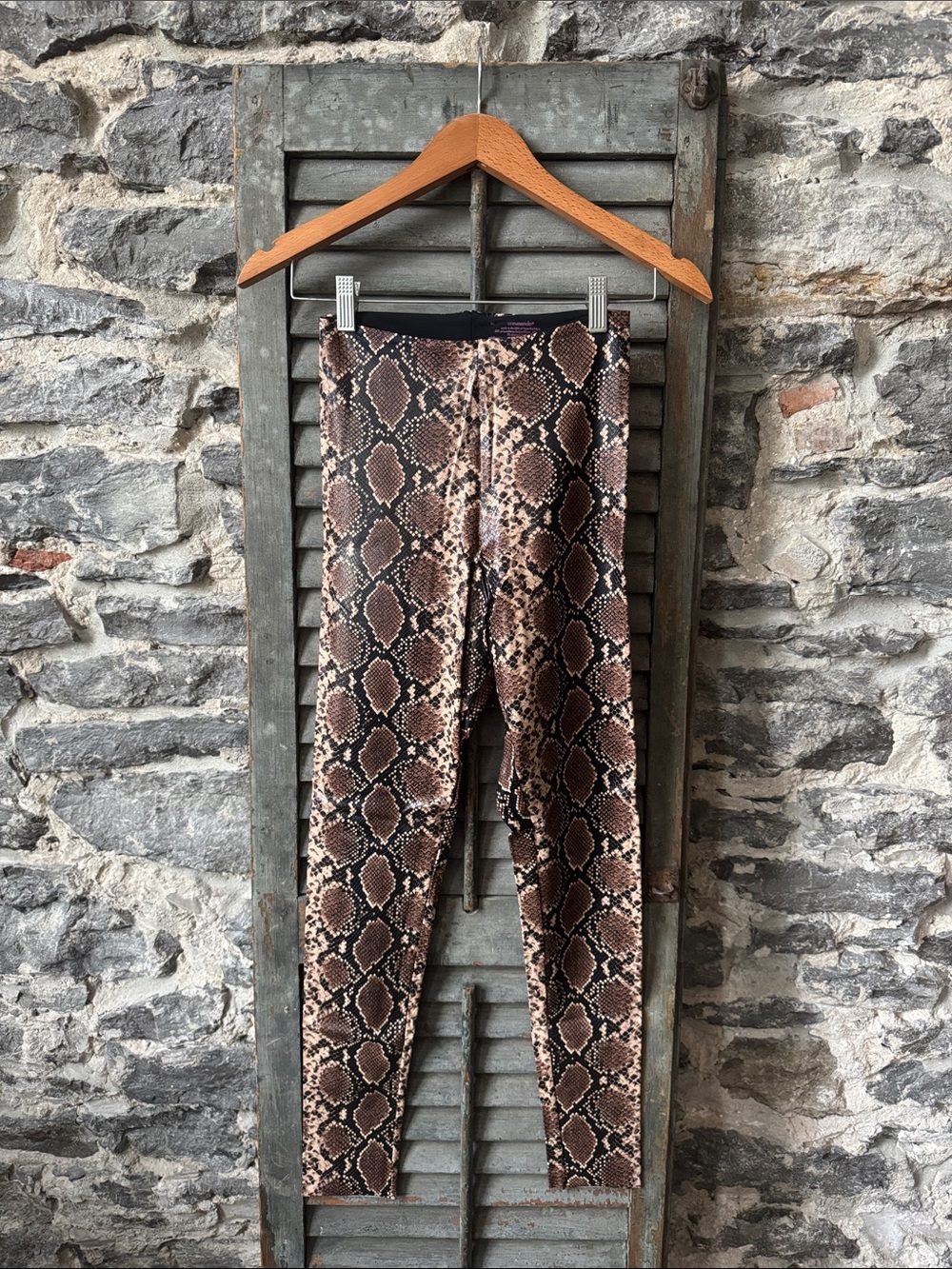 Commando Brown Snake-Print Leggings